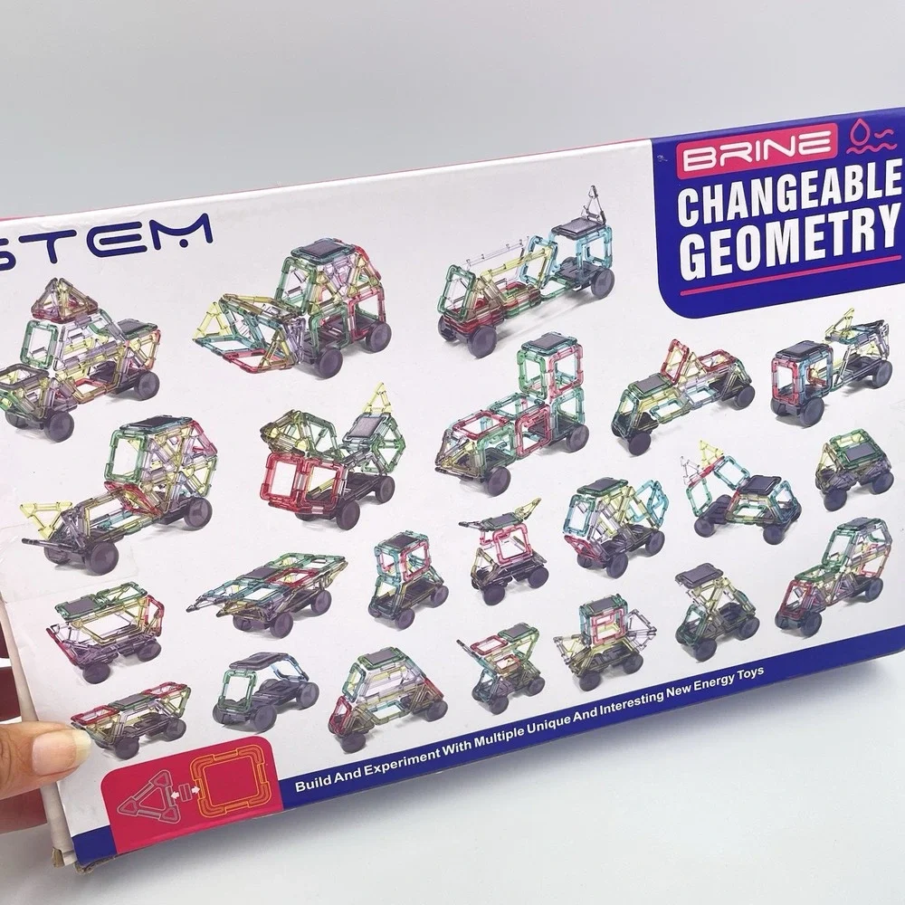 BRINE Changeable Geometry STEM Kit NIB 92 Pieces Ages 8+ Solar Power Brine Power